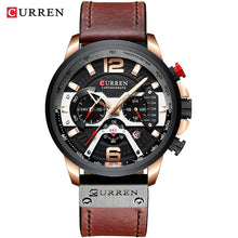 Load image into Gallery viewer, Military Leather Chronograph Wristwatch