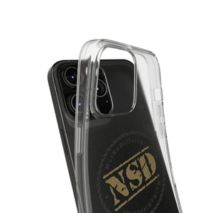 Stylish Clear Silicone Phone Case with NSD Logo