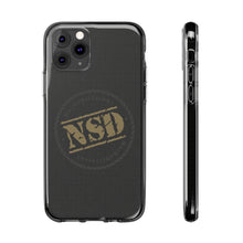 Load image into Gallery viewer, Stylish Clear Silicone Phone Case with NSD Logo
