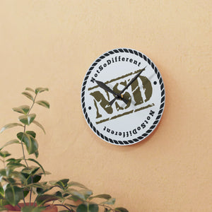 Stylish Acrylic Wall Clock with Motivational Quote - Perfect Home Decor for Timely Inspiration