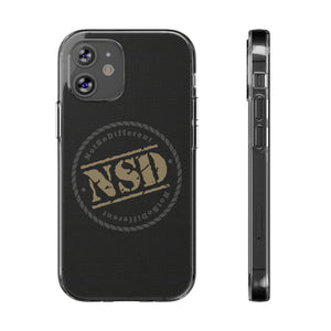 Stylish Clear Silicone Phone Case with NSD Logo