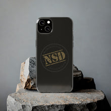 Load image into Gallery viewer, Stylish Clear Silicone Phone Case with NSD Logo