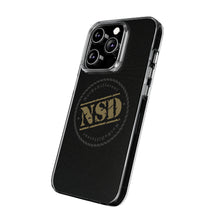 Load image into Gallery viewer, Stylish Clear Silicone Phone Case with NSD Logo