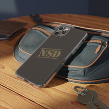 Load image into Gallery viewer, Stylish Clear Silicone Phone Case with NSD Logo