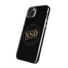 Load image into Gallery viewer, Stylish Clear Silicone Phone Case with NSD Logo