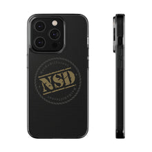 Load image into Gallery viewer, Stylish Clear Silicone Phone Case with NSD Logo
