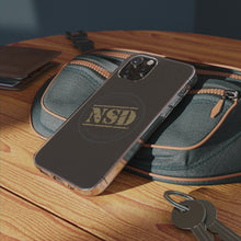 Load image into Gallery viewer, Stylish Clear Silicone Phone Case with NSD Logo