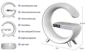 Bluetooth Speaker Wireless Charger Lamp