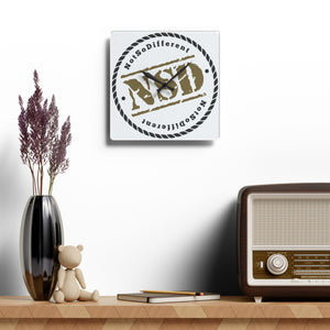 Stylish Acrylic Wall Clock with Motivational Quote - Perfect Home Decor for Timely Inspiration