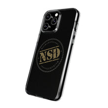 Load image into Gallery viewer, Stylish Clear Silicone Phone Case with NSD Logo