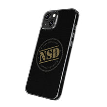 Load image into Gallery viewer, Stylish Clear Silicone Phone Case with NSD Logo
