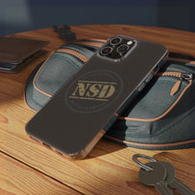 Load image into Gallery viewer, Stylish Clear Silicone Phone Case with NSD Logo