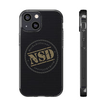 Load image into Gallery viewer, Stylish Clear Silicone Phone Case with NSD Logo