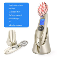 Load image into Gallery viewer, Electric Laser Hair Growth Comb Infrared EMS RF Vibration Massager Microcurrent Hair Care Hair Loss Treatment Hair Regrowth