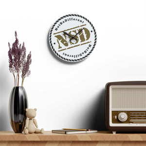 Stylish Acrylic Wall Clock with Motivational Quote - Perfect Home Decor for Timely Inspiration