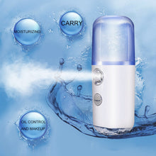 Load image into Gallery viewer, Nano Mist Facial Sprayer Beauty Instrument USB Face Steamer Moisturizing Beauty