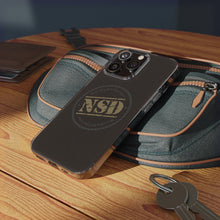 Load image into Gallery viewer, Stylish Clear Silicone Phone Case with NSD Logo