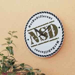 Stylish Acrylic Wall Clock with Motivational Quote - Perfect Home Decor for Timely Inspiration