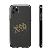 Load image into Gallery viewer, Stylish Clear Silicone Phone Case with NSD Logo