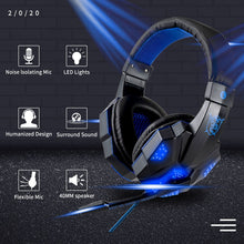 Load image into Gallery viewer, Led Light Wired Gamer Headset