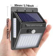 Load image into Gallery viewer, Garden Solar Lamp PIR Motion Sensor LED Solar Light Solar Powered By Sunlight Waterproof for Outdoor Wall Street Decoration