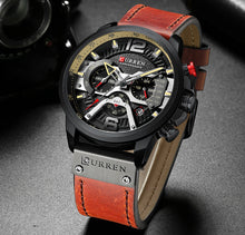 Load image into Gallery viewer, Military Leather Chronograph Wristwatch