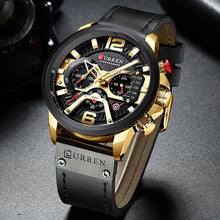 Load image into Gallery viewer, Military Leather Chronograph Wristwatch