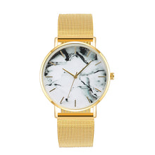 Load image into Gallery viewer, Fashion Rose Gold Mesh Band Creative Marble Female Wrist Watch Luxury Women Quartz Watches Gifts Relogio Feminino Drop Shipping