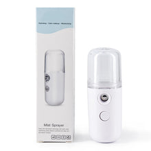 Load image into Gallery viewer, Nano Mist Facial Sprayer Beauty Instrument USB Face Steamer Moisturizing Beauty